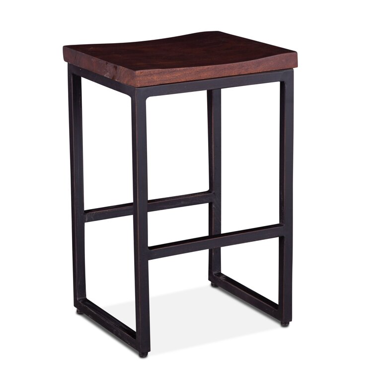 Home Trends Design Amici Acacia Wood Counter Stool Perigold